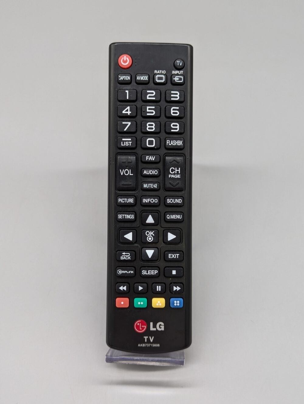 LG AKB73715608 Remote Control Black Replacement OEM Tested